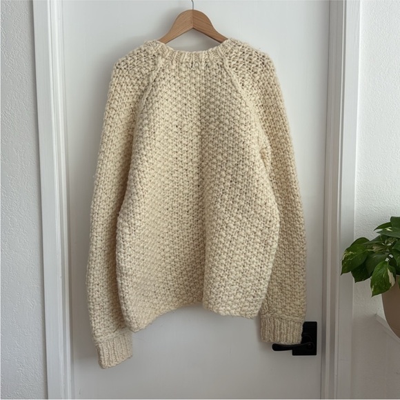 NWT J. Crew 100% Wool Handknit Fisherman Sweater - Picture 9 of 13